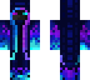 hooded blue and purple wizard