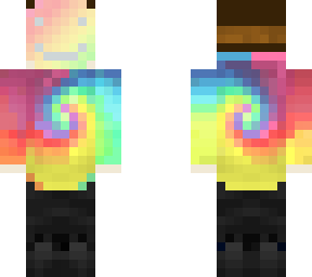 me wearing a rainbow mask