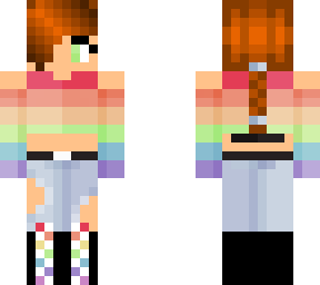 modern rainbow girl