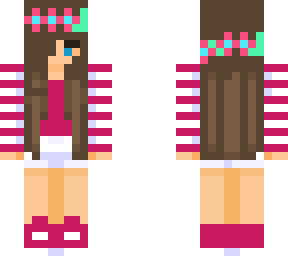 my skin with a new flower headband