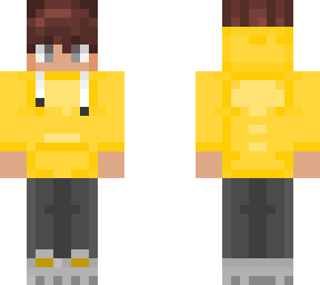 nice guy with a nice hair and with a yellow hoodie