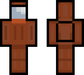 orange among us crewmate | Minecraft Skin