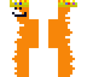 orange and white king