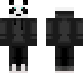 panda in black
