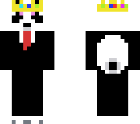 panda king in suit