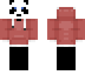 panda with hoddie