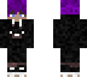 purple haired bear boy