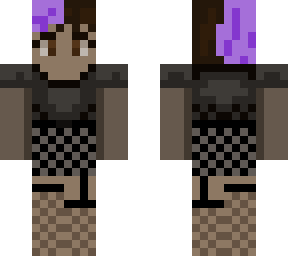purple haired goth