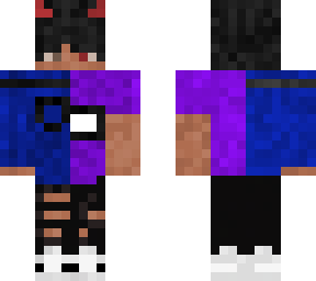 purple shirt with denim (first skin)