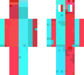 red an blue skin