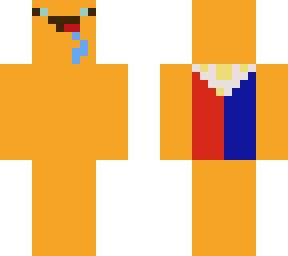 skin with flag in back