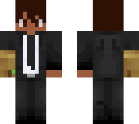 suit and tie and infinity gauntlet