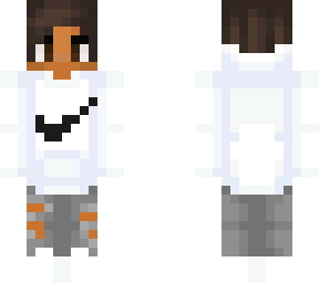 white nike boy