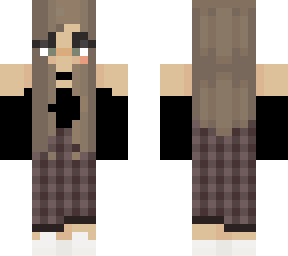 ~plaid astheic girl (with earrings)