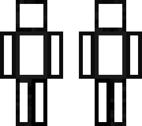(white) black outline