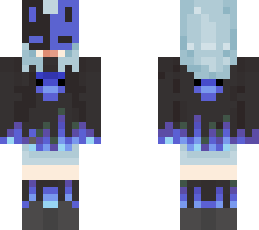 alien bunny mask blue