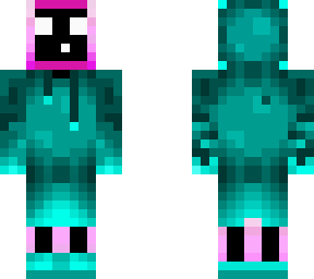 bi slime with glow squid hoodie and slippers