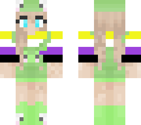 blonde frog skin non binary