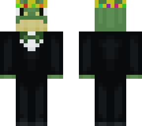 cool frog with a crown