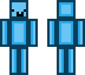 cube figure blue