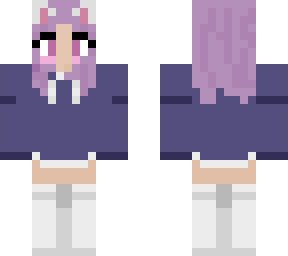 cute girl with cat ears and cute outfit :))