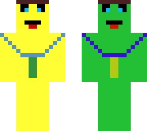 double sided green and yellow