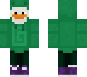 duck with frog hoodie