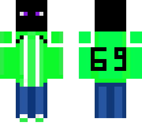 enderman wearing a hoody