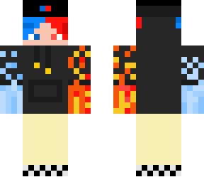 fire and ice skater boy