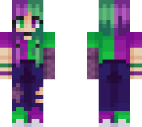 green and purple