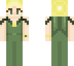 green dress
