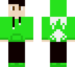 green hoodie