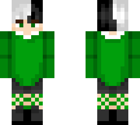 green sweater
