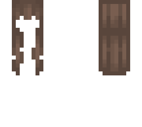 long brown hair template.
