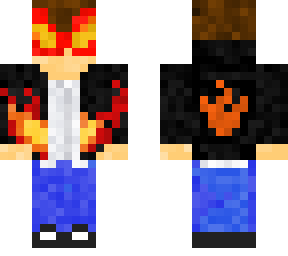 my friends skin but with fire