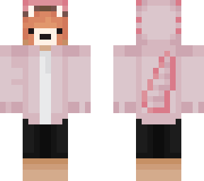 my skin in an axolotl costume
