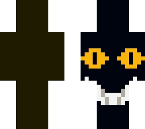 original supposed to be a cheshire cat smile, decided it’s a monster grin now