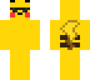 simplified pikachu with glasses