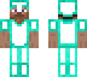 steve with weird diamond armor