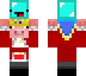 technoblade holding skeppy's head