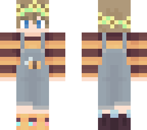 tubbo bee outfit but with brown hair