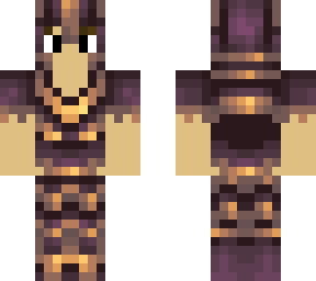 armored character with flaming hands underneath layer