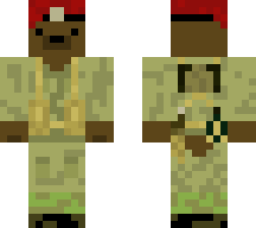 bear in red beret