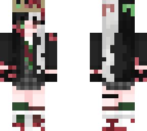 bloodied ranboo girl female (i didn't make base skin)