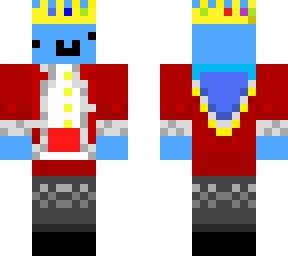 blu derp in technoblade outfit