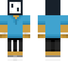 blue shirt man