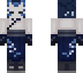 Blue toned kitsune | Minecraft Skin
