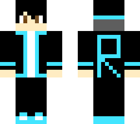 boy dressed in black and aqua