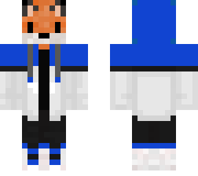 fox with blue jacket