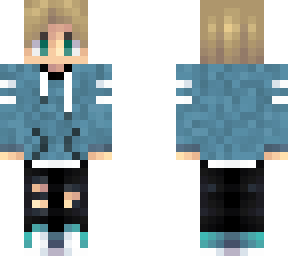 guy with cyan pullover